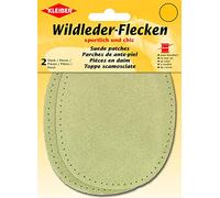 Wildleder-Flecken klein ca. 12,5x10 cm 05 beige 2 St