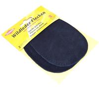 Kleiber + Co.GmbH Wildlederflecken Klein, ca. 12,5 cm x 10 cm, 2, Dunkelblau