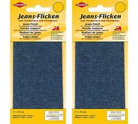 Kleiber Denim Jeans Reparatur-Flicken, 17 x 15 cm, dunkelblau (Packung mit 2)