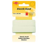 Kleiber Elastik-Band/Breites Gummiband, 65% Polyester, weiß, 300 x 2 x 1 cm