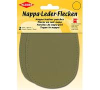 Kleiber + Co.GmbH Nappa-Lederflecken, echt Leder, Beige, 12,5x10 cm, 2