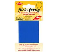 Kleiber flick und fertig, selbstklebender Flicken, Risse, Löcher, dünne Stellen einfach zukleben, Nylon zuschneidbar, kornblau (25 x 5,8 cm)