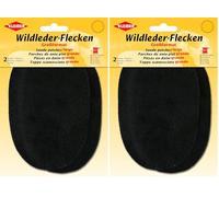 Kleiber Große Hosen-/Armflicken zum Aufnähen, schwarz (Packung mit 2)