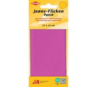 Kleiber Jeans Bügelflicken 17 x 15 cm pink Farben:pink