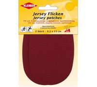 Kleiber Jersey Flicken, 2er Querelastische Flicken für Trainingsanzüge, Jogginghosen und allerlei Sportbekleidung. (30115 - bordeaux)