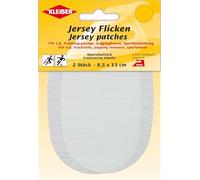 Kleiber Jersey Flicken Patches, 2 Stück, weiß (1,60€/1Stück)