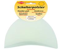Kleiber KH 10 Haken-und Flauschband Schulterpolster Halbmond, 50% Polyamid, Weiß, 9 x 13 x 5,5 cm