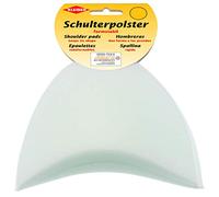 Kleiber KH 5 Haken-und Flauschband Schulterpolster Halbmond, 50% Polyamid, Weiß, 11 x 13 x 6,5 cm