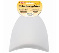 Kleiber KH 7 Haken-und Flauschband Schulterpolster Halbmond, 50% Polyamid, Weiß, 9 x 13 x 4 cm