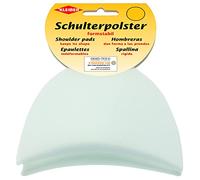 Kleiber KH 8 Haken-und Flauschband Schulterpolster Halbmond, 50% Polyamid, Weiß, 9,5 x 11,5 x 4,5 cm