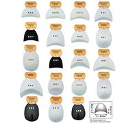 Kleiber KR 3 Haken-und Flauschband Schulterpolster Raglan, 50% Polyamid, Schwarz, 16 x 11 x 5 cm