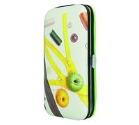 Kleiber Nähetui - Reißverschlüße Nähset für die Reise, Stoff/Metall, Grün, 12 x 7 x 1,5 cm