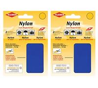 Kleiber Nylon - Flicken 2X 240cm² 2X 12 x 10 cm Selbstklebend Reparatur NylonFlicken 4er Set Nylon Kornblau