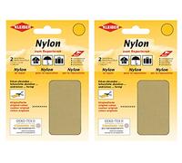 Kleiber Nylon - Flicken Beige Reparaturflicken 12 x 10 cm Selbstklebend Reparatur NylonFlicken 4er Set
