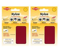 Kleiber Nylon - Flicken Dunkelrot Reparaturflicken 12 x 10 cm Selbstklebend Reparatur NylonFlicken 4er Set