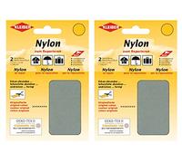 Kleiber Nylon - Flicken Grau Reparaturflicken 12 x 10 cm Selbstklebend Reparatur NylonFlicken 4er Set Nylon
