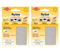 Kleiber Nylon - Flicken Hellgrau Reparaturflicken 12 x 10 cm Selbstklebend Reparatur NylonFlicken 4er Set, Beige