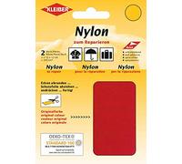 Kleiber + Co.GmbH Nylon-Flicken, Kunstfaser, Rot, ca. 10 cm x 12 cm