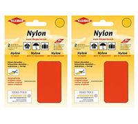 Kleiber Nylon - Flicken Neon Orange Reparaturflicken 12 x 10 cm Selbstklebend Reparatur NylonFlicken 4er Set
