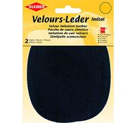 Velour-Leder-Imitat klein ca. 13x10 cm 04 dunkelblau 2 St