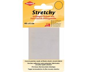 Kleiber Stretchy Aufbügel-Flicken 40 x 6 cm weiß (8,13 € pro 100 cm) Farben:weiß