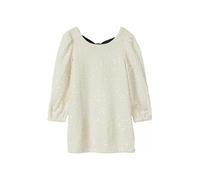 Ausgestelltes Samtkleid mit Pailletten, Cut-Out und Schleife 104 creme 2173302.0406.104