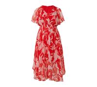 Maxikleid aus Chiffon mit gesmokter Taille 52 rot 2168534.30A1.52