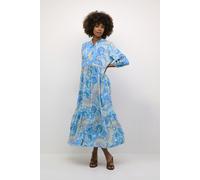 Kleid A-shape blue multi S/M