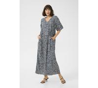 Kleid A-shape blue white EU 40 / UK 12