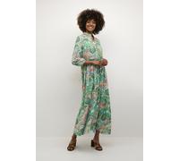 Kleid A-shape green paisley multicolour S/M