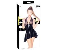 Kleid aus Lack mit Powernet-Cups und Neckholder - Black Level