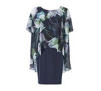 SWING - Kleid aus nachhaltigem Chiffon navy / multi - Gr. - 38