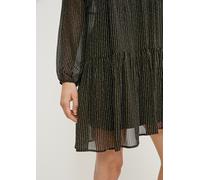 Kleid aus Viskosecrêpe schwarz M