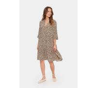 Kleid Casual fit Creme Leopard Strokes L