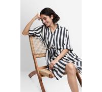 Kleid CIDINARA 36 dunkelblau gestreift