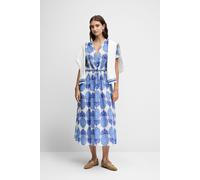 Kleid CIDURO 36 blau gemustert