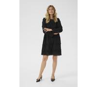 Midikleid CREAM "Kleid CRHilda", Damen, Gr. 40, N-Gr, schwarz (pitch schwarz), Obermaterial: 100% Baumwolle CO., Kleider Midikleid (75601826-40) pitch schwarz
