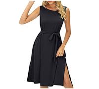 Kleid Damen Geschenke für Frauen Schmetterlingsärmel Shortskleid Knielang Kleider mit Gürtel meine bestellungen anzeigen Verstellbare Spaghettiträger floralem Strandkleid Lässige Feste Kleidung K