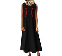 Kleid Damen Geschenke für Frauen Sommer Ärmellos Kleid Boho Sommerkleid Lange Boho Kleid Elegant Blumen Maxikleid Kleid mit Gürtel meine bestellungen anzeigen Ärmellos Sexy Sommerkleider Blumen S