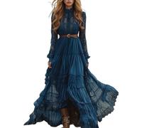 Kleid Damen Sommer Ballkleider Lang Kleider Italienische Elegant Hochzeitsgast Für Hochzeitsgäste Festlich Sommerkleid Sommerkleider Leicht Und Luftig Cowboy Kostüm Cowgirl Schicke Hippie Hawaii Curvy