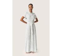 Kleid Feminine Form Silver Blue Stroke Print blue white L