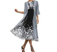 Kleid für Brautmutter Mit Jacke Hochzeit Kleidung Zweiteiler Frauen Abendkleider Schöne Hochzeit Brautmutterkleider Elegant Festliche Kleid Hochzeitskleid Damenkleider, Hochzeitskleider für Gäste