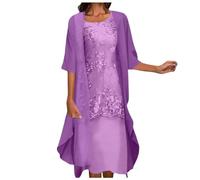 Kleid für Brautmutter Mit Jacke Hochzeit Kleidung Zweiteiler Frauen Abendkleider Schöne Hochzeit Brautmutterkleider Elegant Festliche Kleid Hochzeitskleid Damenkleider, Hochzeitskleider für Gäste