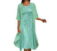 Kleid für Brautmutter Mit Jacke Hochzeit Kleidung Zweiteiler Frauen Abendkleider Schöne Hochzeit Brautmutterkleider Elegant Festliche Kleid Hochzeitskleid Damenkleider, Hochzeitskleider für Gäste
