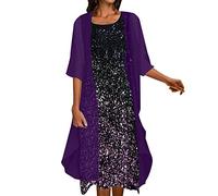 Kleid für Brautmutter Mit Jacke Hochzeit Kleidung Zweiteiler Frauen Abendkleider Schöne Hochzeit Brautmutterkleider Elegant Festliche Kleid Hochzeitskleid Damenkleider, Hochzeitskleider für Gäste