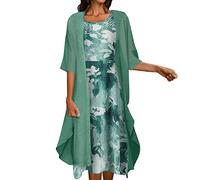 Kleid für Brautmutter Mit Jacke Hochzeit Kleidung Zweiteiler Frauen Abendkleider Schöne Hochzeit Brautmutterkleider Elegant Festliche Kleid Hochzeitskleid Damenkleider, Hochzeitskleider für Gäste