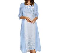 Kleid für Brautmutter Mit Jacke Hochzeit Kleidung Zweiteiler Frauen Abendkleider Schöne Hochzeit Brautmutterkleider Elegant Festliche Kleid Hochzeitskleid Damenkleider, Hochzeitskleider für Gäste