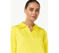 Kleid mit Tunika-Ausschnitt und Hemdkragen gelb 46