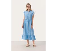 Part Two Damen Gimalinapw Regular Fit Mid Calf Dress Lässiges Kleid, Blau (Dusk Blue), 36