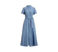 Kleid in A-Linie mit Gürtel 38 Blue